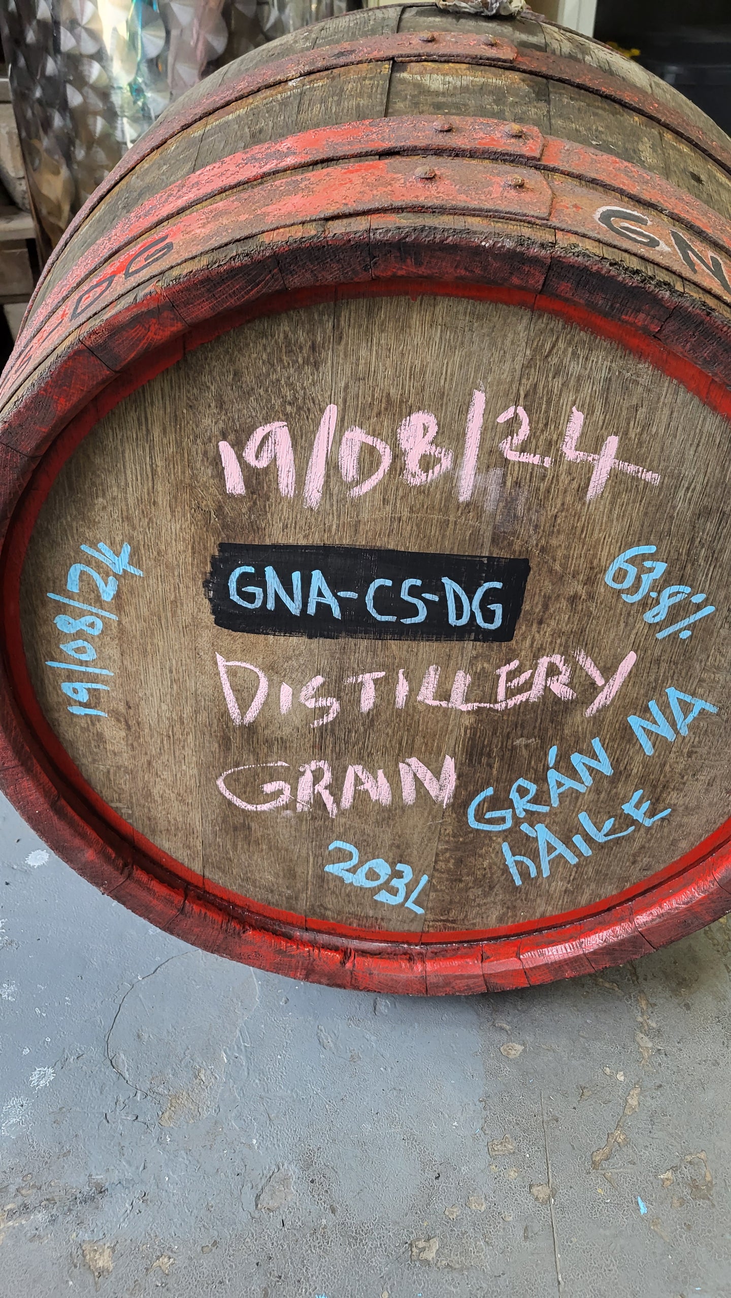 GRÁN NA hÁITE - Distillery Grains - 3 X 700ML Bottles - Cask Strength - Cask Share - 225L  - Cask GNA-CS-DG - Filled 19/08/24 Tokaji Hungarian Wine Cask